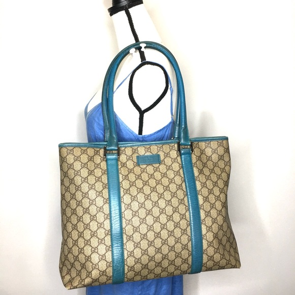 Authentic Gucci large tote monogram coated canvas - Picture 1 of 16